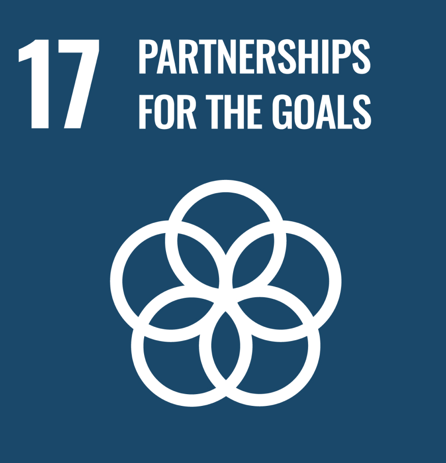 United Nations Sustainable Development Goals: Partnership For The Goals logo